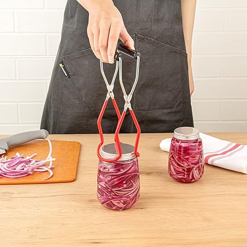 Miniatura 5 de Restaurantware Met Lux - Elevador de tarros de conservas de 8.8 x 3.2 pulgadas, 1 agarrador de tarros de masón duradero, soporta altas temperaturas,