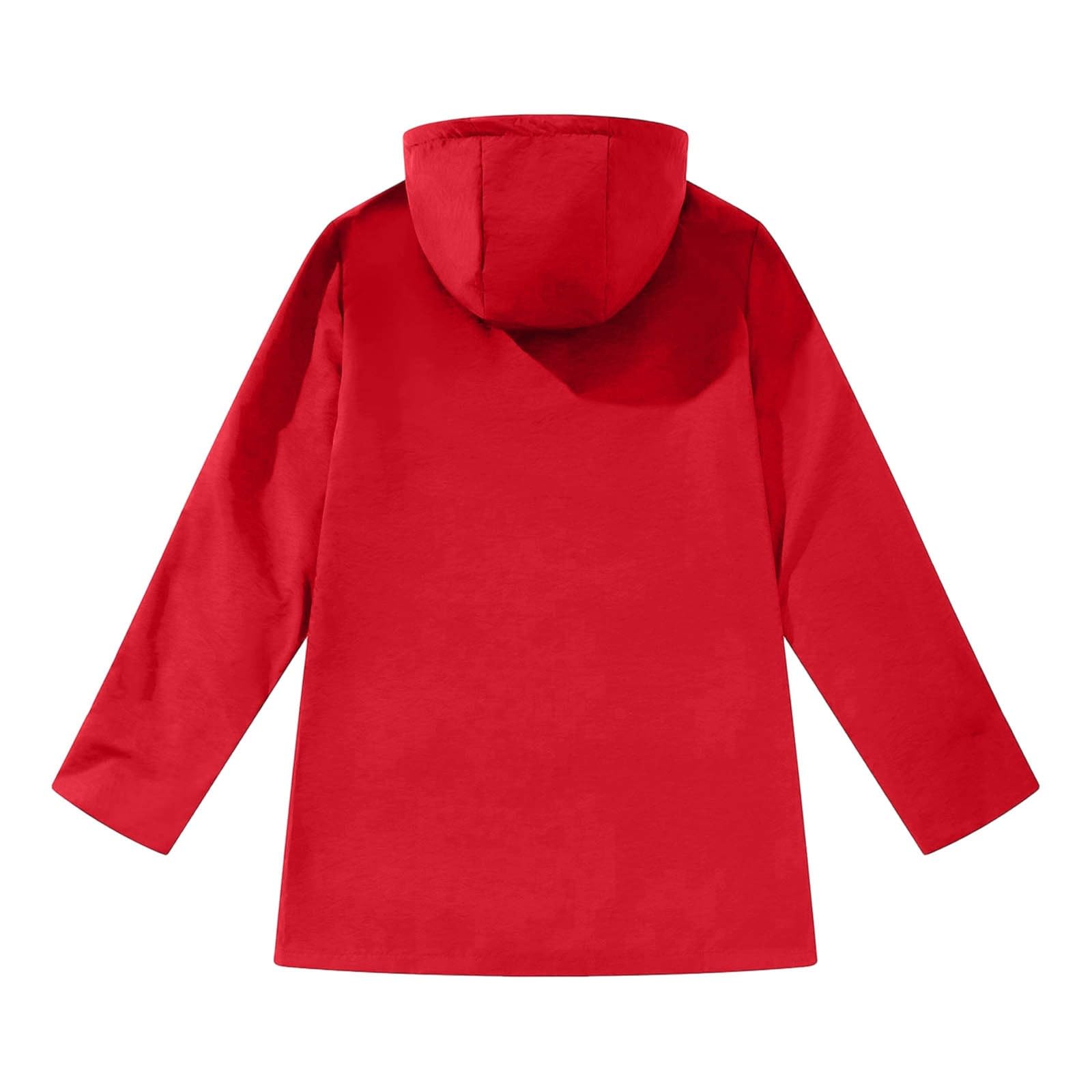 Genérico Poncho Impermeable,Abrigo Anorak Ligero Informal De Manga Larga Y Largo Medio con Capucha para Mujer Ideal para OtoñO
