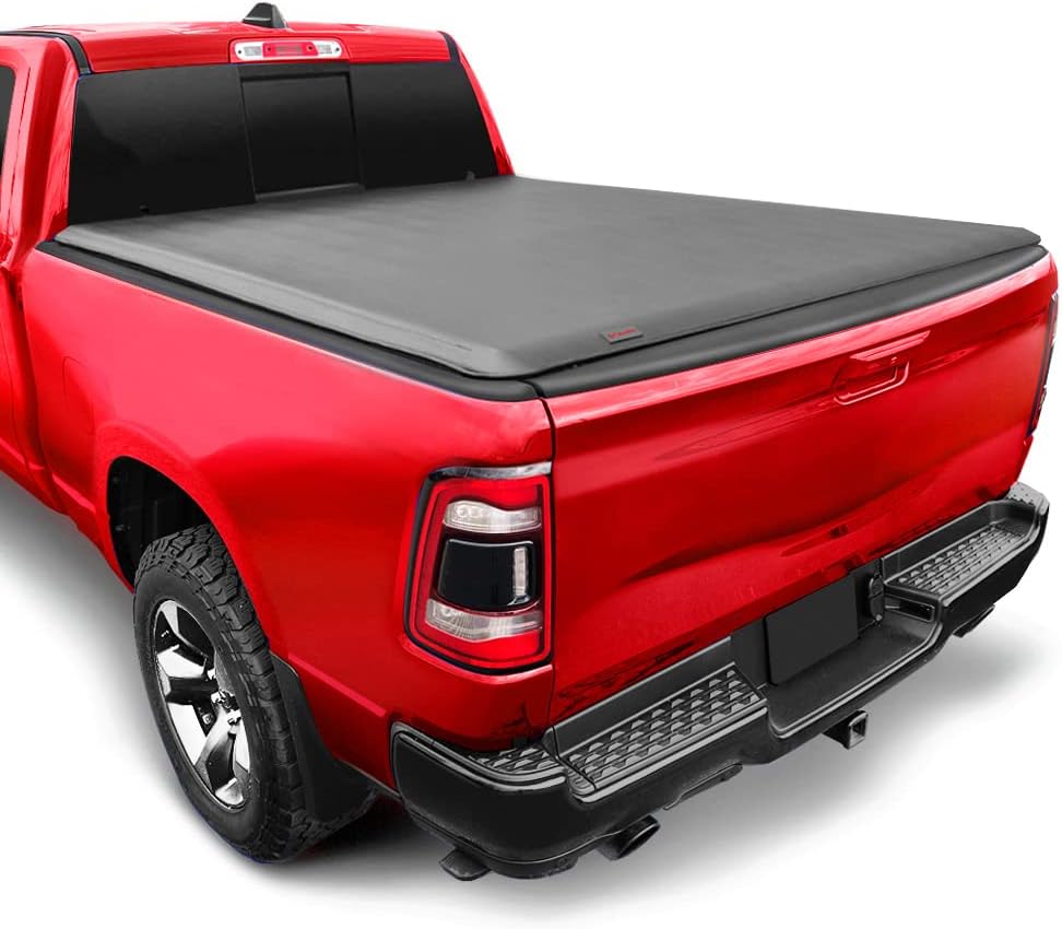 MaxMate Soft Roll-up Truck Bed Tonneau Cover Compatible with 2019-2026 Ram 1500 (Not Fit 19-24 Classic) | 5'7" (67") Bed | TCD169046