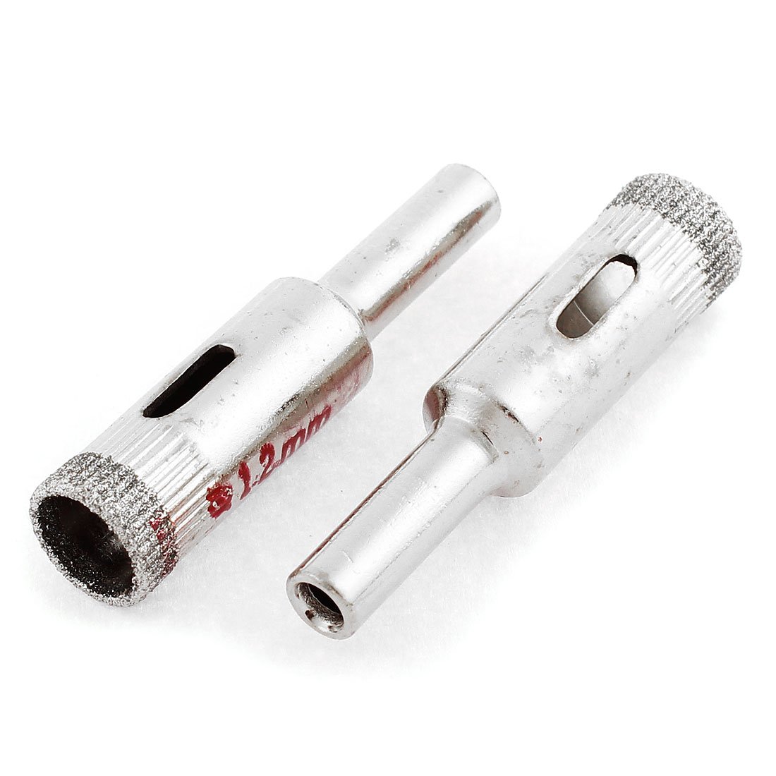 Aexit Glass Tile Hole Saws & Accessories 12mm Cutting Dia Diamond Coated Hole Saw Drill Bit Hole Saw Sets 6 Pcs