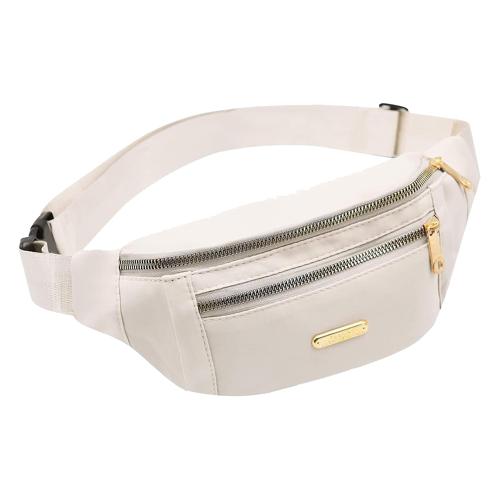 Bum Bags, Fanny Pack Fashionable, Fanny Pack Men Women Fashion, with Adjustable Strap, for Women Men Sports Running Hiking Jogging(White)