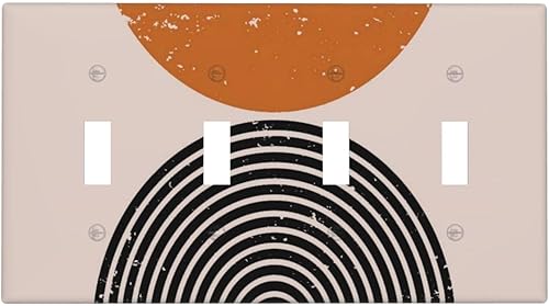 Miniatura 158 de Cubierta de Interruptor de Luz de Palanca de 1 Gang con Estampado de Bosque de Pinos Rústico Campestre, Cabaña Lodge Granero Bosque Forestal de