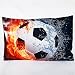 OLOKAA®Custom style Pillowcase Standard Size "20X30"with olokaa logo® (Soccer ball)