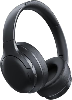 Baseus BH1 Lite Cuffie Bluetooth Over-Ear, Leggere e Comode Cuffie Wireless con Suono Cristallino, Driver Dinamici da 40 mm, Fino a 80 Ore di Autonomia, Bluetooth 6.0 – Nero Interstellare