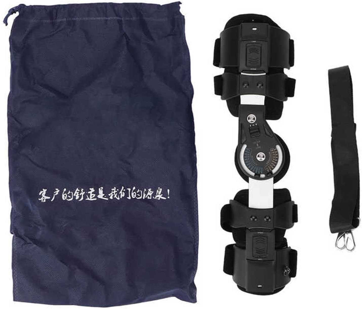 Tutore per Gomito Rom Incernierato con Supporto per Cinghia Recupero delle Lesioni, Stecca Stabilizzatrice per Tutore per Gomito Regolabile, Fissaggio per Frattura del Gomito Unisex