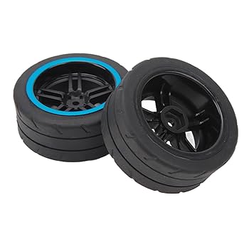 その他 Russell Willson rc auto Buy RC Car Left Tires, 2PCS RC Car Left Flat Run Tires Wheel