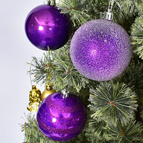 クリスマスオーナメントラメグロスボール8cm 6個