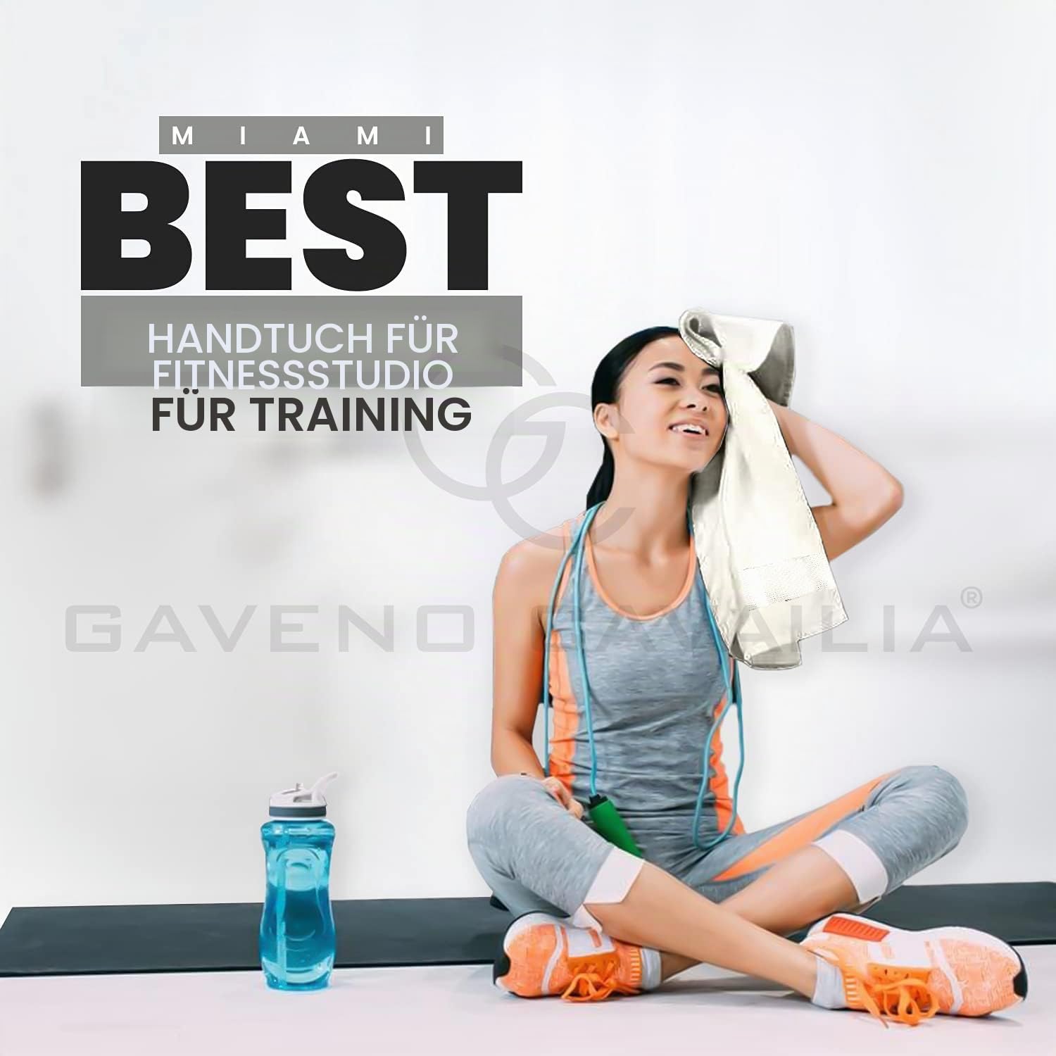 GC GAVENO CAVAILIA Extra großes Badetuch, 2-teilig, 700 g/m², Hotelqualität, ägyptische Baumwolle, extra große Handtücher, 100 x 180 cm, extra weiches Badetuch – Creme
