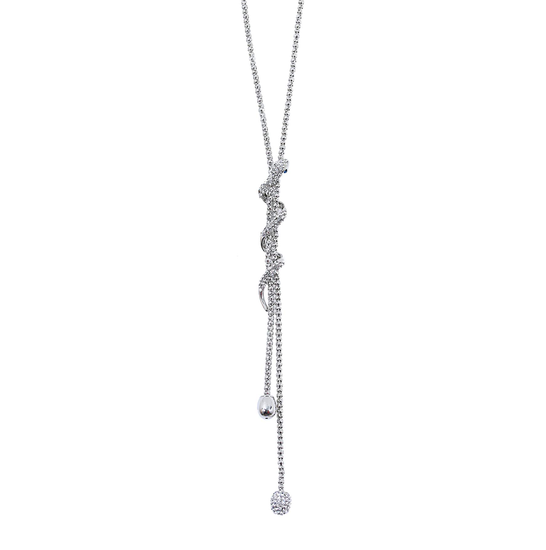 MOONSTONE Fashion Jewelry Pendant for Women, Elegant Snake Crystal Long Chain