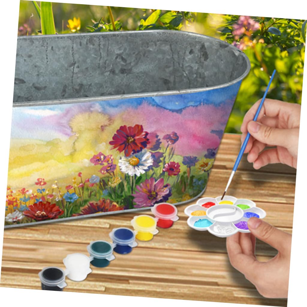 1satz Kreatives Junge Mädchen Pflanzen-Set Eisenblumentopf Anzuchtset Für Mädchen Garten Kit Für Kreative Blumenkunst Und Kunsthandwerk Fördert Motorische Fähigkeiten