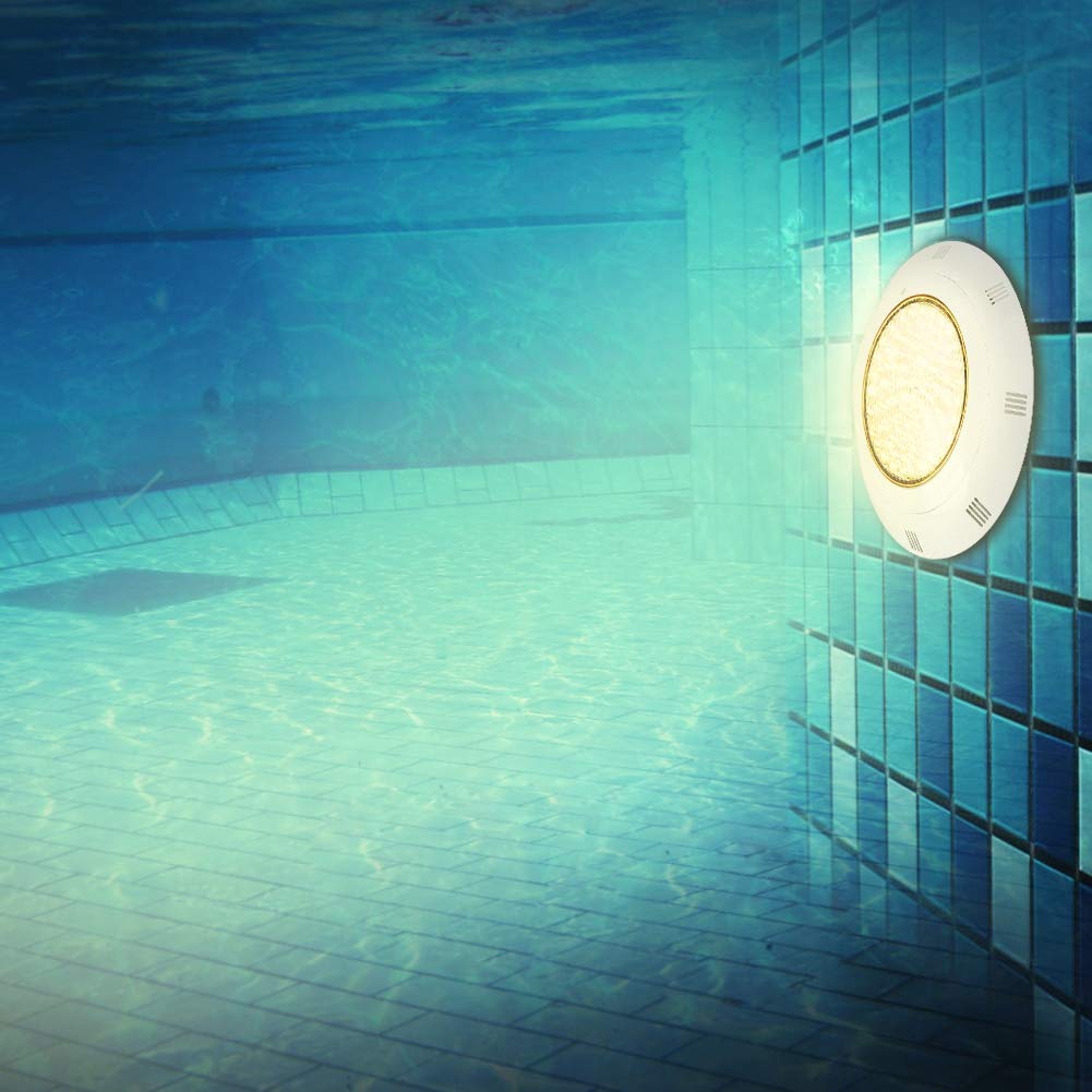 Luz LED para Estanque IP68 12W 12V con Anillo de Sellado, Segura para Peces y Humanos, Decoración de Iluminación Subacuática, Material ABS++PC
