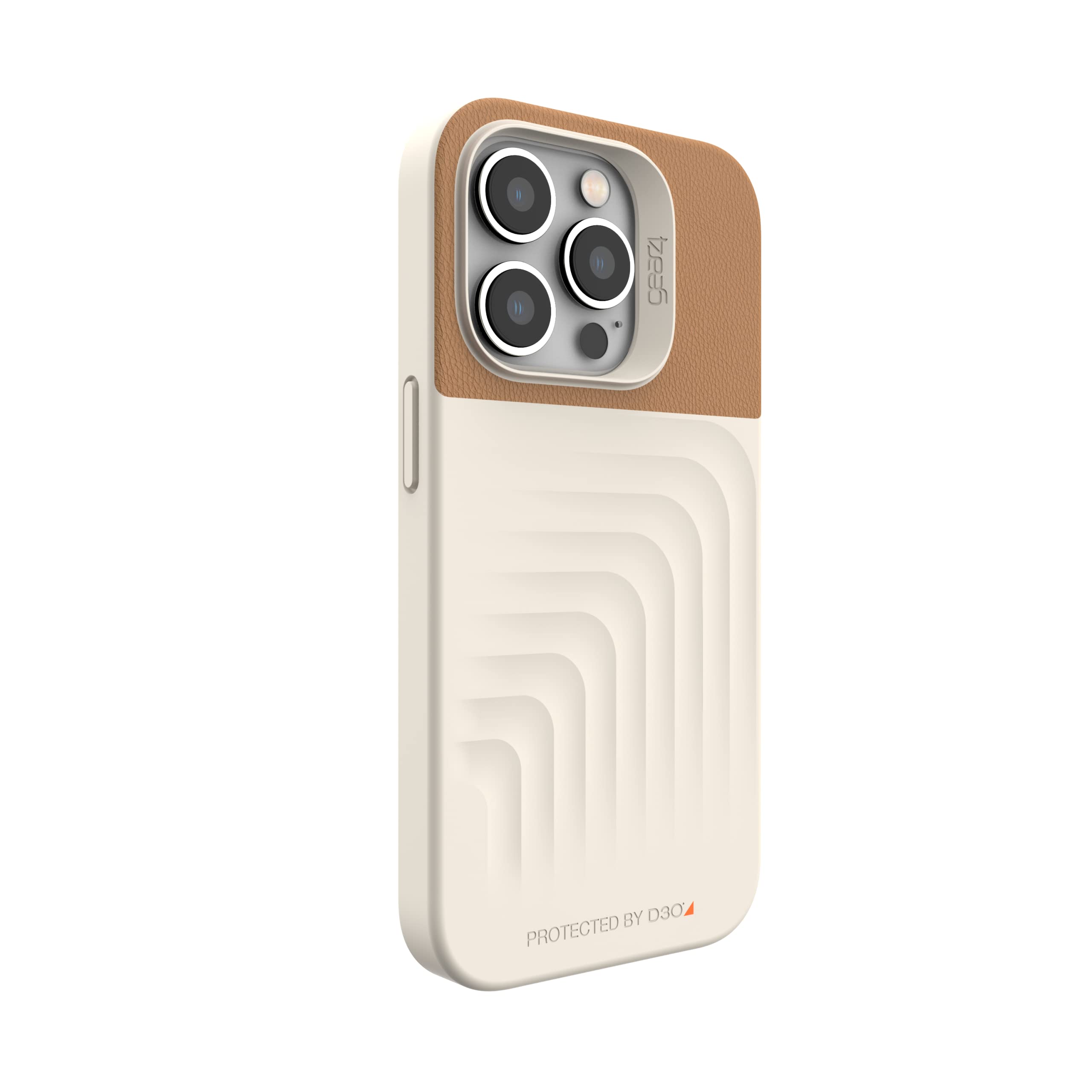ZAGG Gear4 Brooklyn Snap Custodia Per IPhone 14 Pro - Pelle Vegana Con Protezione D3O, Antiurto 4 Metri, Compatibile MagSafe, Nero