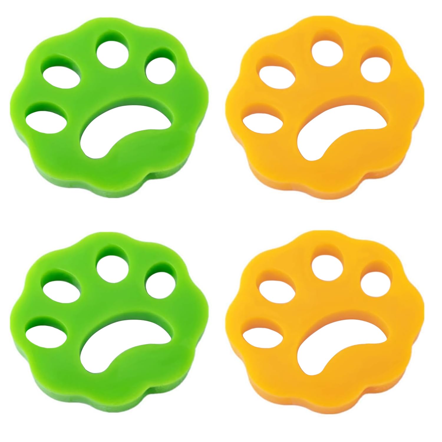 Voarge 4 Piezas Depiladora de Mascotas, Quitapelos Mascotas, Atrapa Pelos Lavadora, Atrapa Pelos Lavadora, Bola De Limpieza De Ropa, Reutilizable e Hipoalergénica (Forma de flor) (multicolor1)