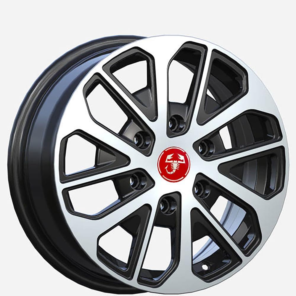 4 Enjoliveurs Cache-moyeu 56mm Pour Abarth 595, 500 Abarth, 124 Spider - En ABS, Diamètre 60mm, Installation Clip - 2