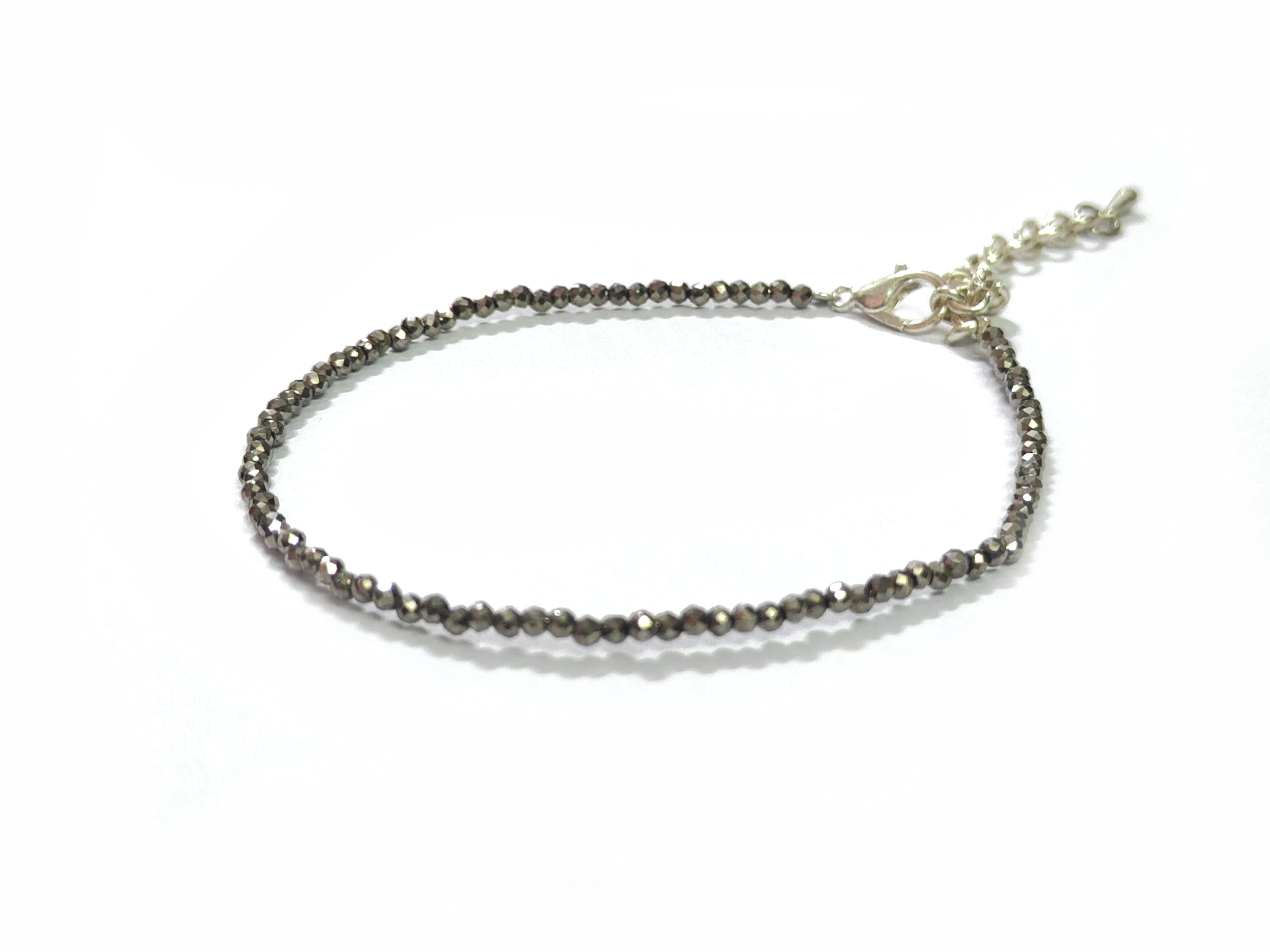 Pyrite Diamond Cut Crystal Anklet For Women's And Girls-image-27