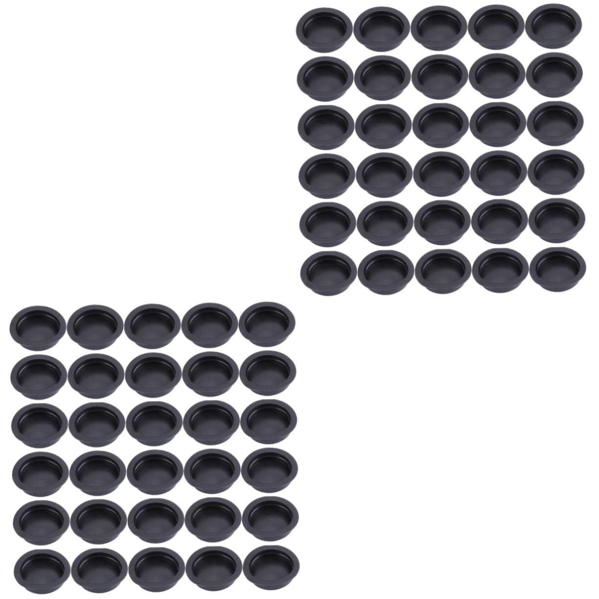 Ciieeo 2sets 100pcs Rubber Piggy Bank Plug Bottom Closure Stoppers for Plaster Figurine Money Saving Box Easy Install Monolayer Bottom Plug Secure Coin Storage 100pcs*2