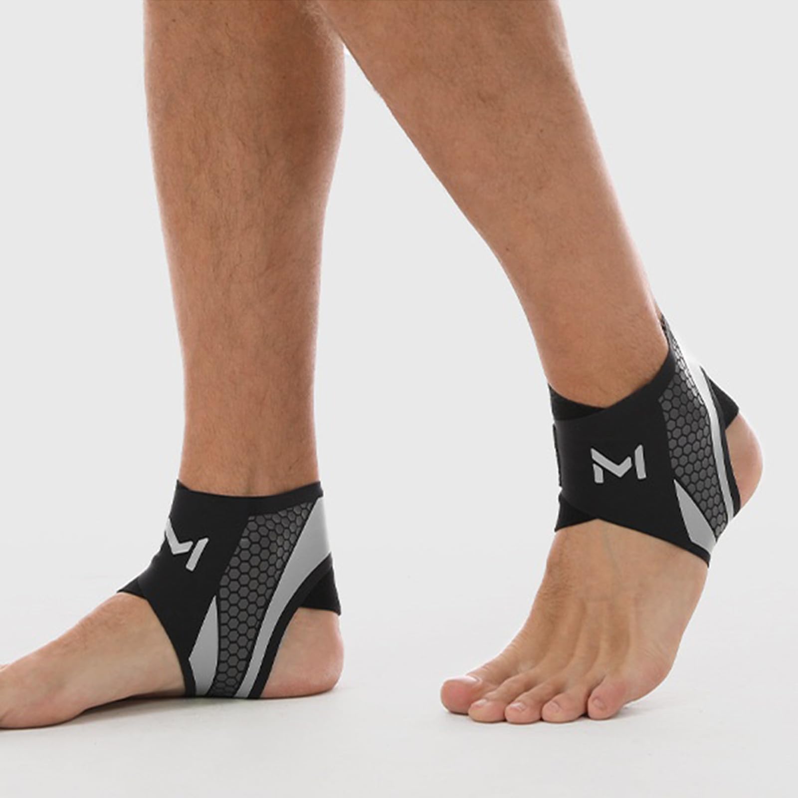 Sangle de stabilisation de cheville athlétique hautement élastique résistante à la transpiration pour entraînement intérieur et extérieur