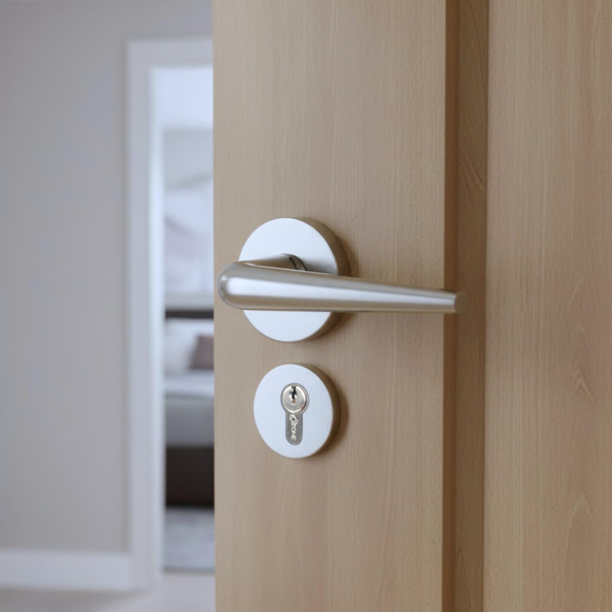Ozone Zinc Handle on Rose Combiset| Stainless Steel Lock Body with Zinc Cylinder | Durable, Corrosion-Resistant & Affordable Security Solution-picture-18