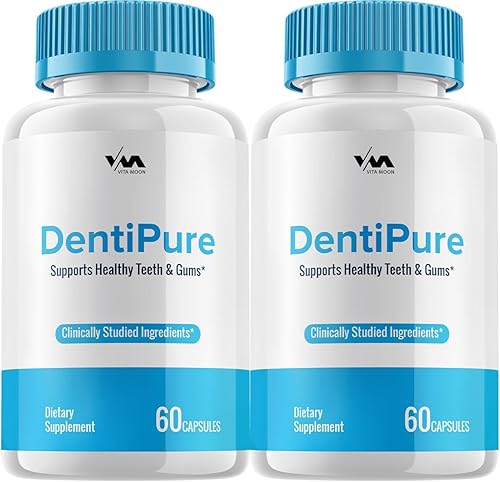 Denti Pure Probiotics (2 unidades) - DentiPure Probiotic Advanced Formula, pastillas de apoyo saludables para dientes y encías, 120 cápsulas