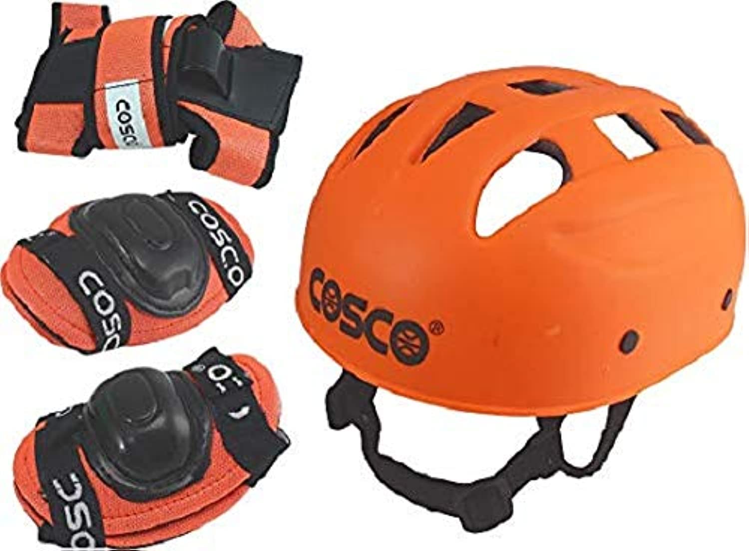 Cosco 4 in 1 Plastic Skating Protective Kit Includes Head, 2 Knee 2 Elbow & 2 Pam Guards, Black for Kids and Beginner (B08FTF12QW) Amazon Price History, Amazon Price Tracker