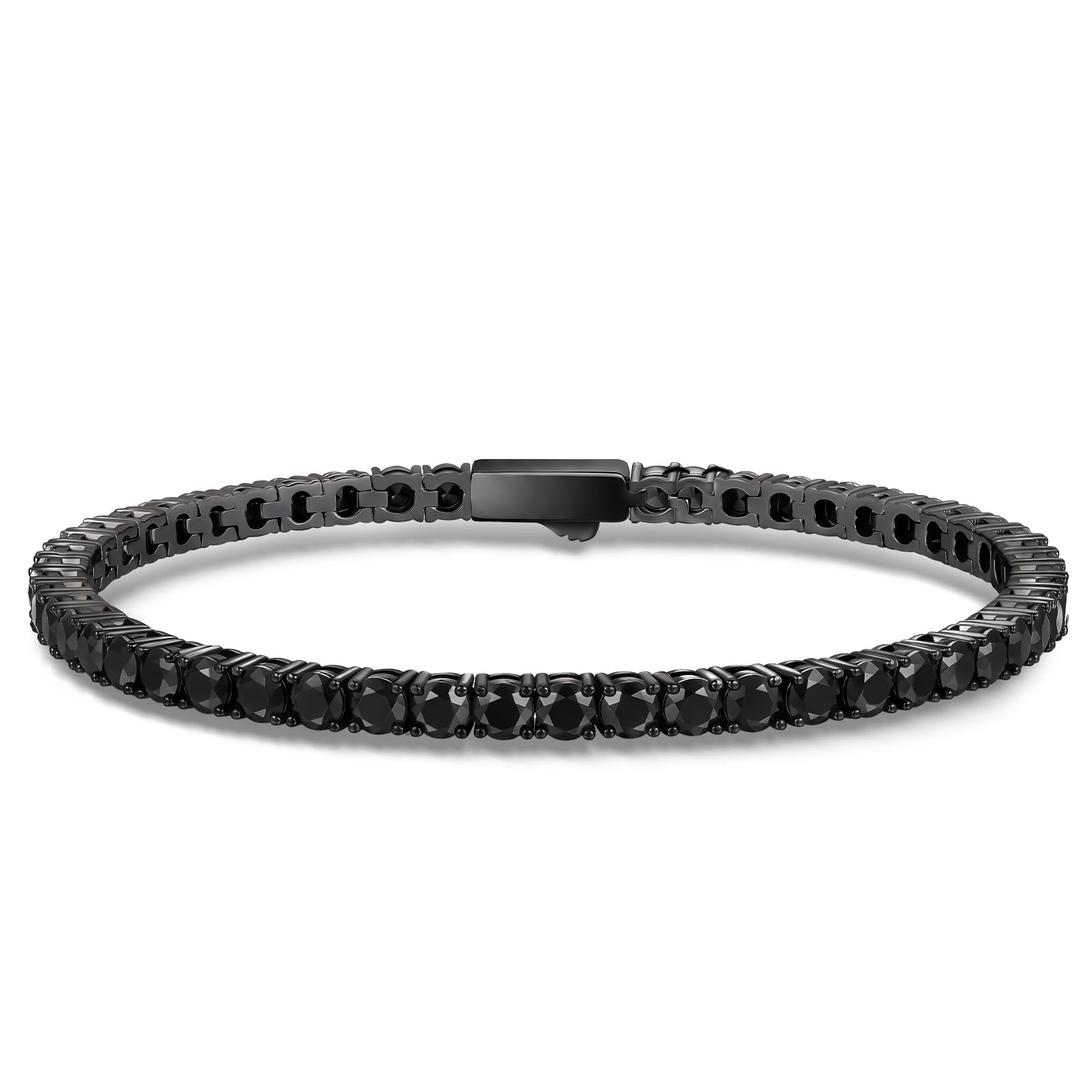 KRKC&amp;CO Tennis Bracelets for Women, Birthday Wedding Gift for Her, 3/4/5mm, 14k Gold/White Bracelet, Iced Out 5A Cubic Zirconia Stones, Bridal Wedding Jewelry for Wife Mom
