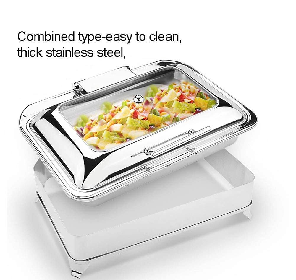Aprilhp Food Warmers for Parties Buffets Electric, Stainless Steel