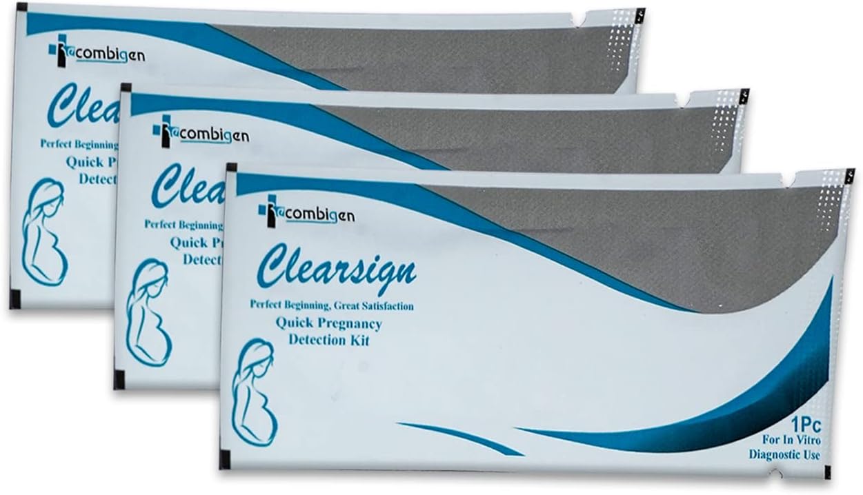 Recombigen Urine Pregnancy Test Strips |Pack of 3|