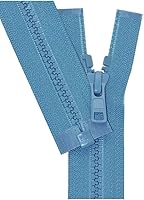 Vista 21 de YKK - Chaqueta Vislon de 22 pulgadas, 5 separadores de plástico moldeado, peso medio por cada uno (color seleccionado) (blanco nieve - 841)