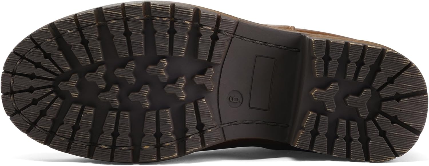 mysoft Women's Elastic Gore Lug Sole Chelsea Boots Slip On Platform Chunky Heel Ankle Booties - Image 4