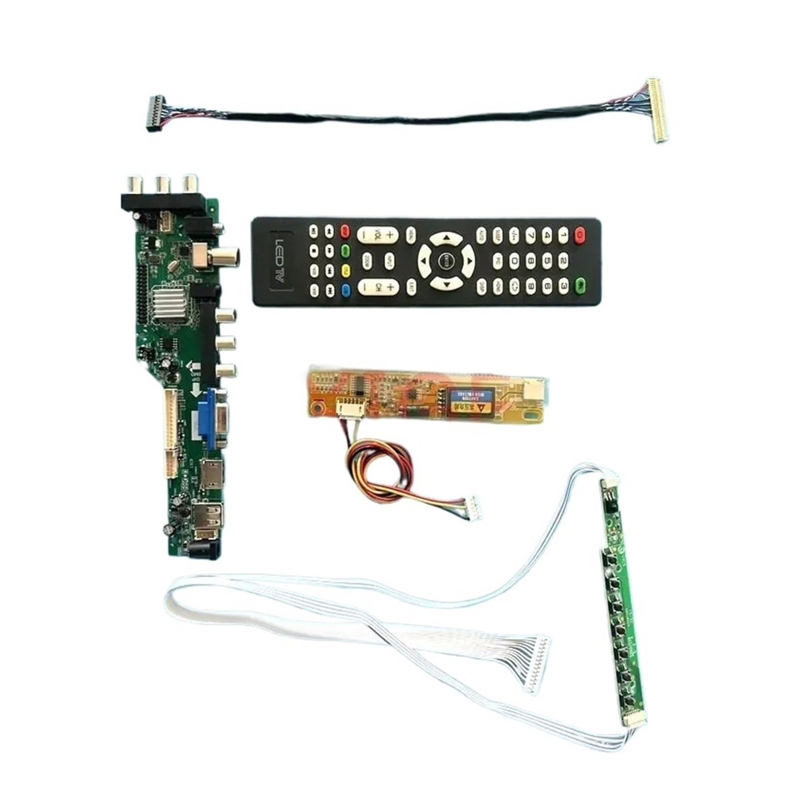 For N154I1 N154I2 N154I3 N154I5 Scheda Driver USB + HDMI + VGA + AV + IR Display LCD 1CCFL 1280 * 800 LVDS-30Pin Kit FAI DA TE Segnale DVB Digitale | For N154I3-L01
