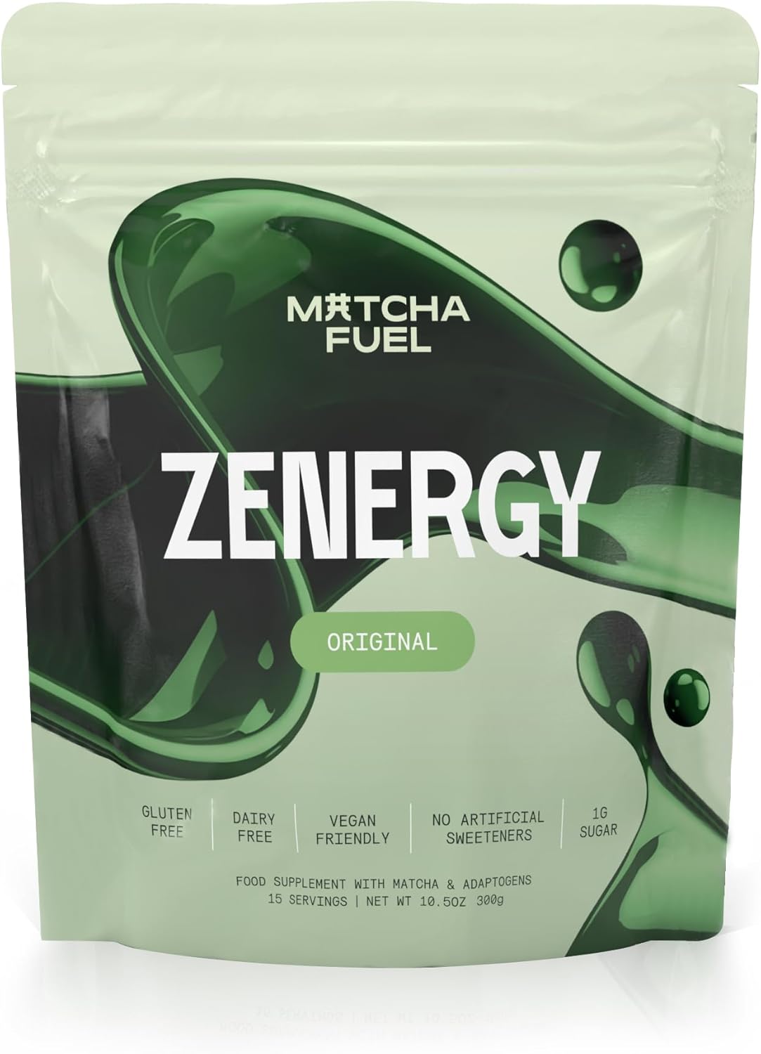 Matcha Fuel SuperLatte – Mushroom, Superfood & Adaptogenic Matcha Powder | Energy, Focus & Immunity | Lion’s Mane, Reishi, Cordyceps, KSM-66 Ashwagandha | Gluten Free | Vegan | 15 Servings (300g)