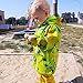 HZXVic Toddler Boys Raincoat Waterproof,Lightweight Kids Rain Poncho Jacket Windbreaker Outwear Coat (Green,5)
