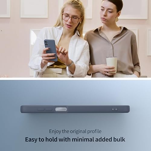 Miniatura 7 de Funda para Moto G Play 2024 4G, silicona líquida, delgada, suave, TPU, protección de cuerpo completo, a prueba de golpes, para G Play 2024 4G (gris)