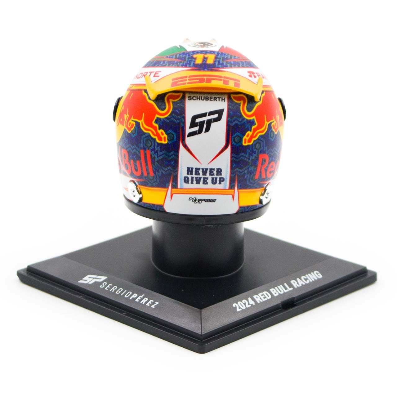 Sergio Pérez Miniaturhelm Formel 1 2024 1:4