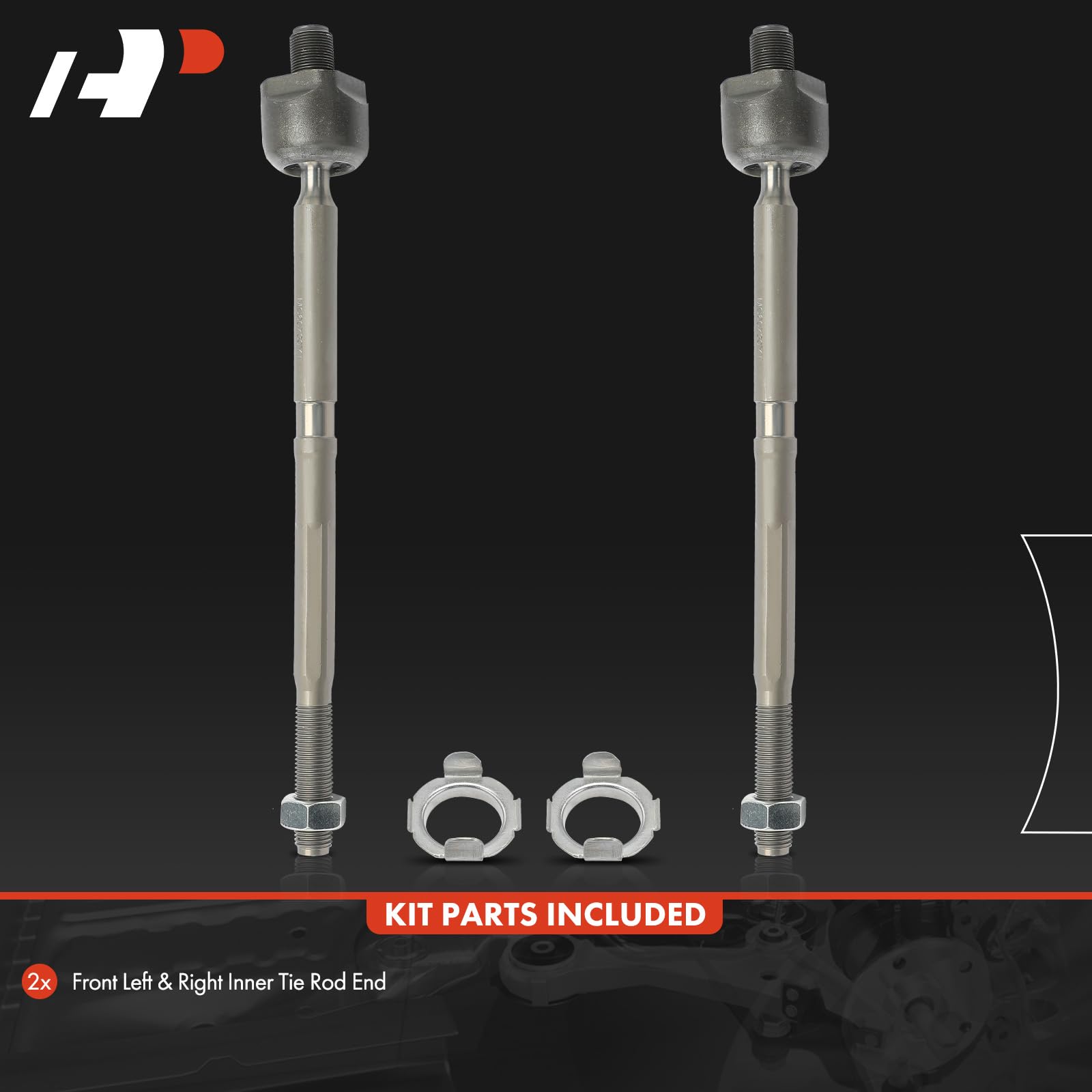 Inner Tie Rod Set – Fits 2013-2018 Acura RDX – Front Left & Right – AM Autoparts – 10-Year Warranty