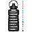 HydroPal 1 Gallon Water Bottles with Straw, 128 oz Water Bottle BPA Free Innovative 2-IN-1 Lid Gym Bottle with Times to Drink Motivational, Large for Sports Fitness Camping Water Jug 13.8X5.5 inch