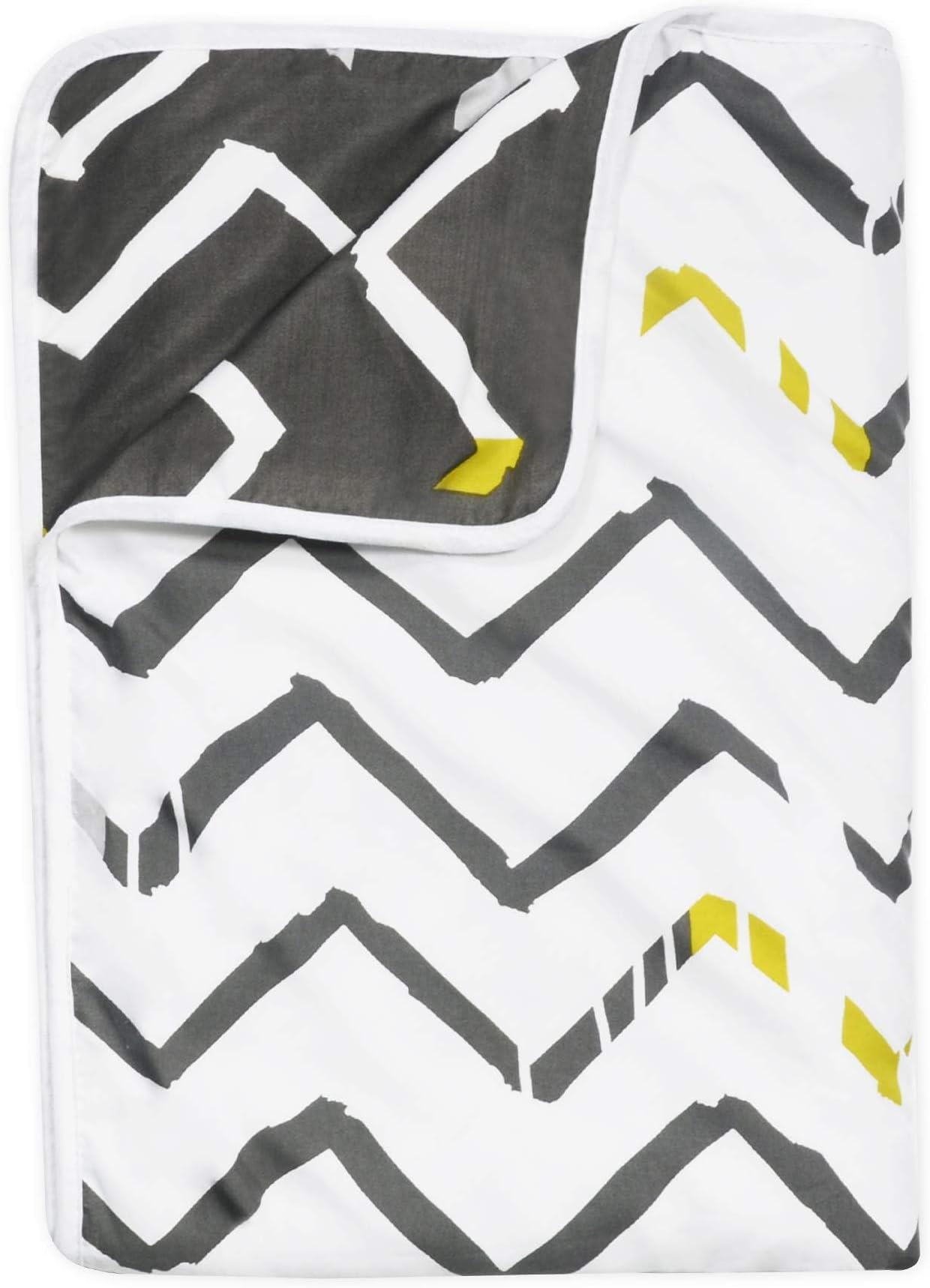 Divine Casa 120 GSM Microfiber Single Dohar | Soft & Lightweight Throw Blanket | Cozy & Breathable | All-Season Comfort | 210 x 140 CM | Zig-Zag Pattern | Mourning Dove & White