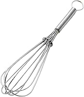 Chef Craft Classic 8-Inch Chrome Plated Sturdy Whisk - Durable, Lightweight Mixing Tool for Small Jobs