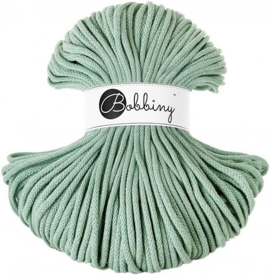 Premium 5mm Braided Macrame Cord (Aloe) 100m