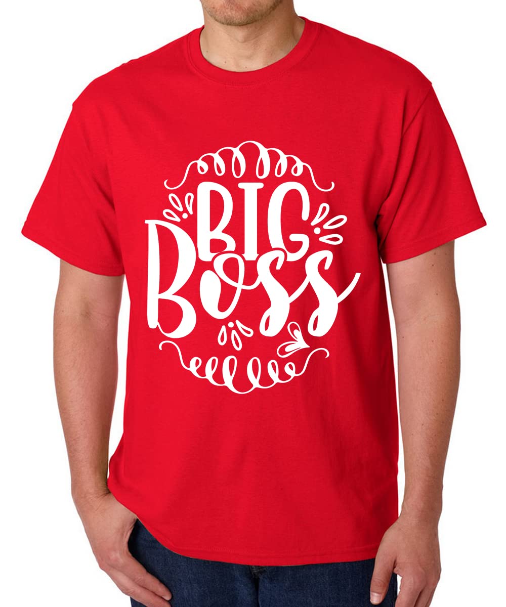 CaseriaMen's Cotton Printed T-Shirt -Big Big Boss | 100% Cotton | Half Sleeves | Regular Fit | Printed | Round Neck | Graphic T Shirt