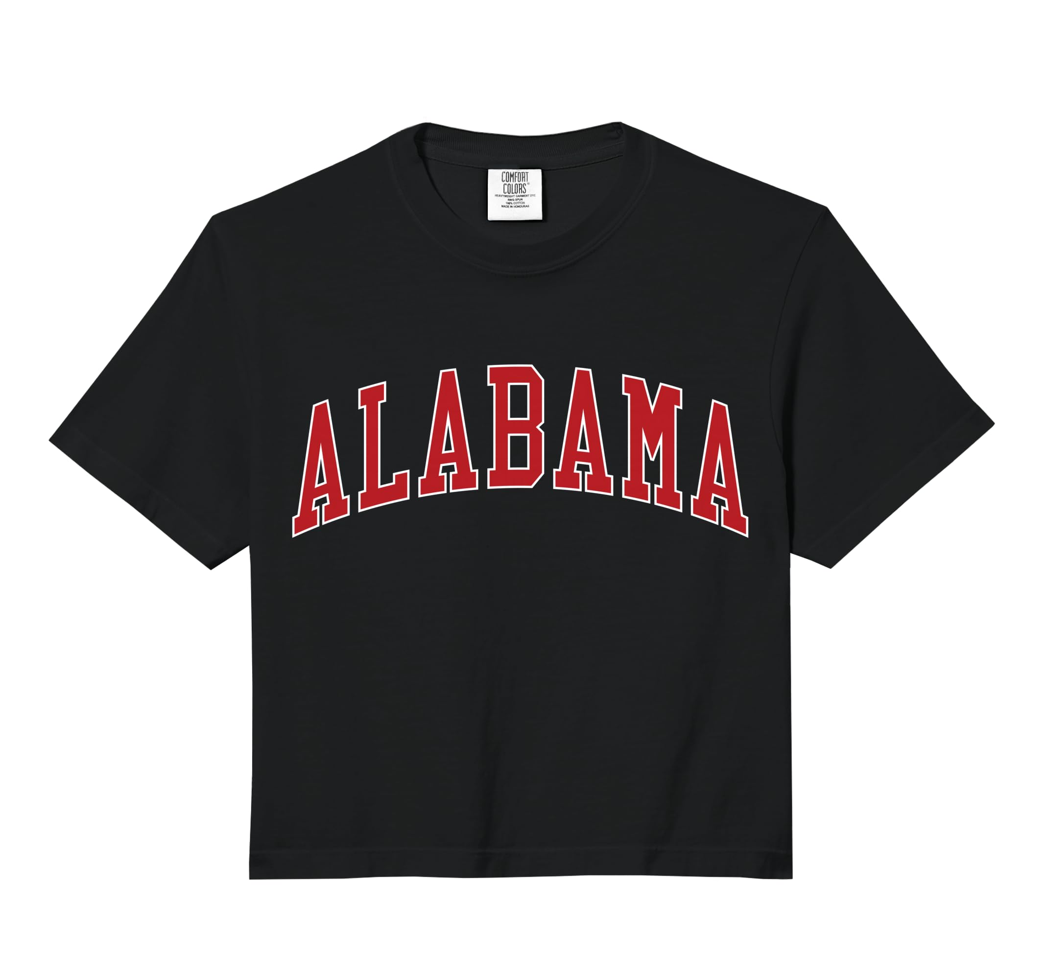 Alabama College University Style Comfort Colors Crop Top