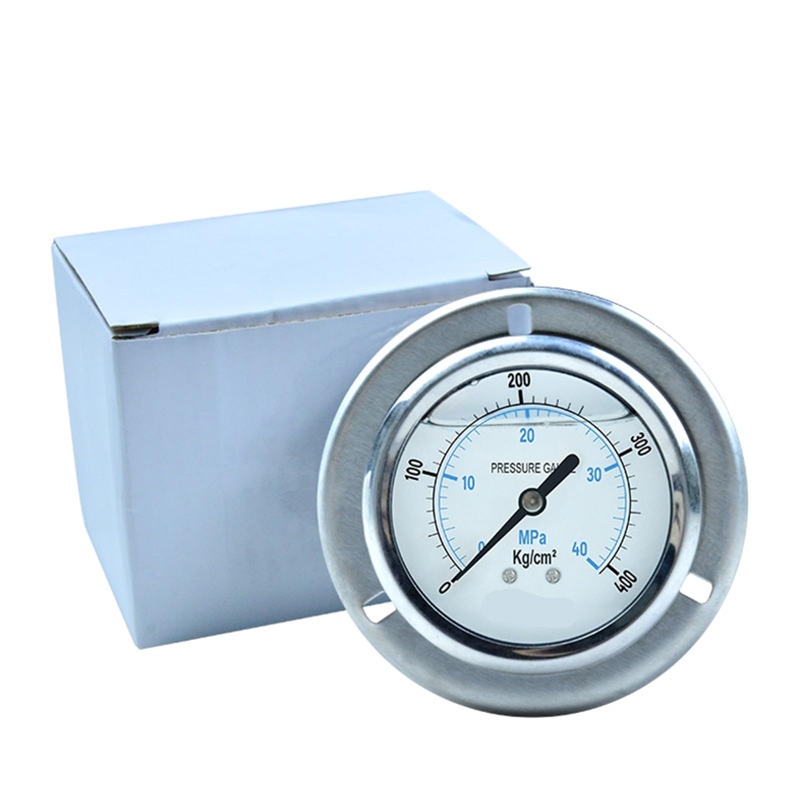 Manometro antivibrazione assiale 0-60Mpa Manometro Idraulico per Acqua, Olio e Aria in Acciaio Inox Resistente agli Urti con Filettatura G1/4 (Colore: 15pis, Dimensioni: 0-1,6Mpa)