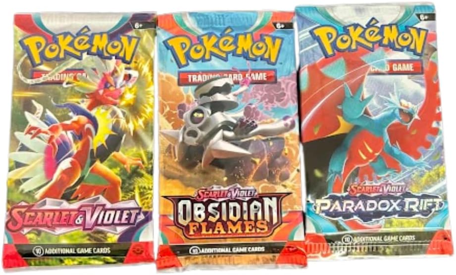 Trading Card Game | Sealed 3 Booster Pack Lot | 100% Trusted Authentic Product from The Pokemon Brand | 30 Cards Total | Random Odds for Rare