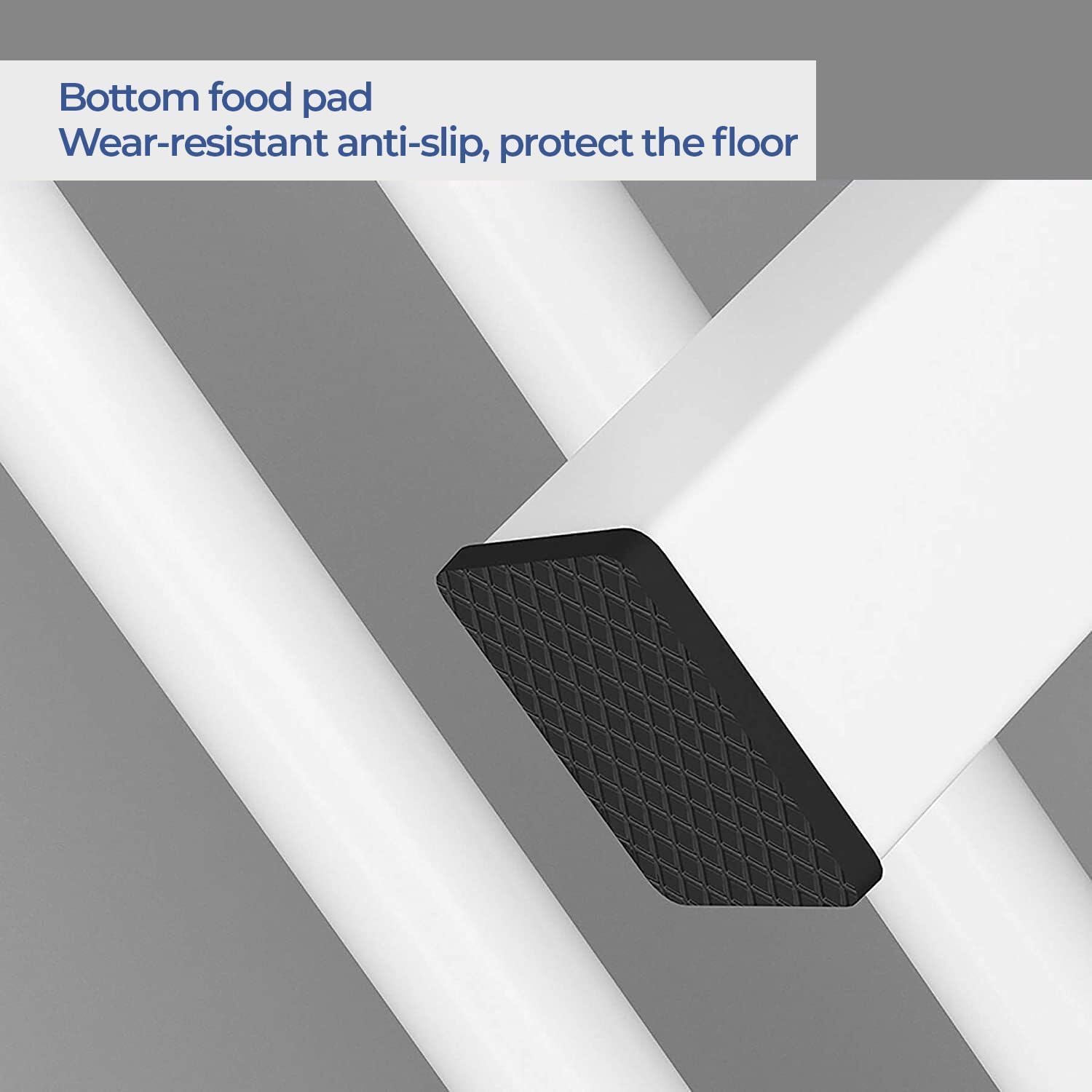 Close-up of anti-slip bead design on garment rack