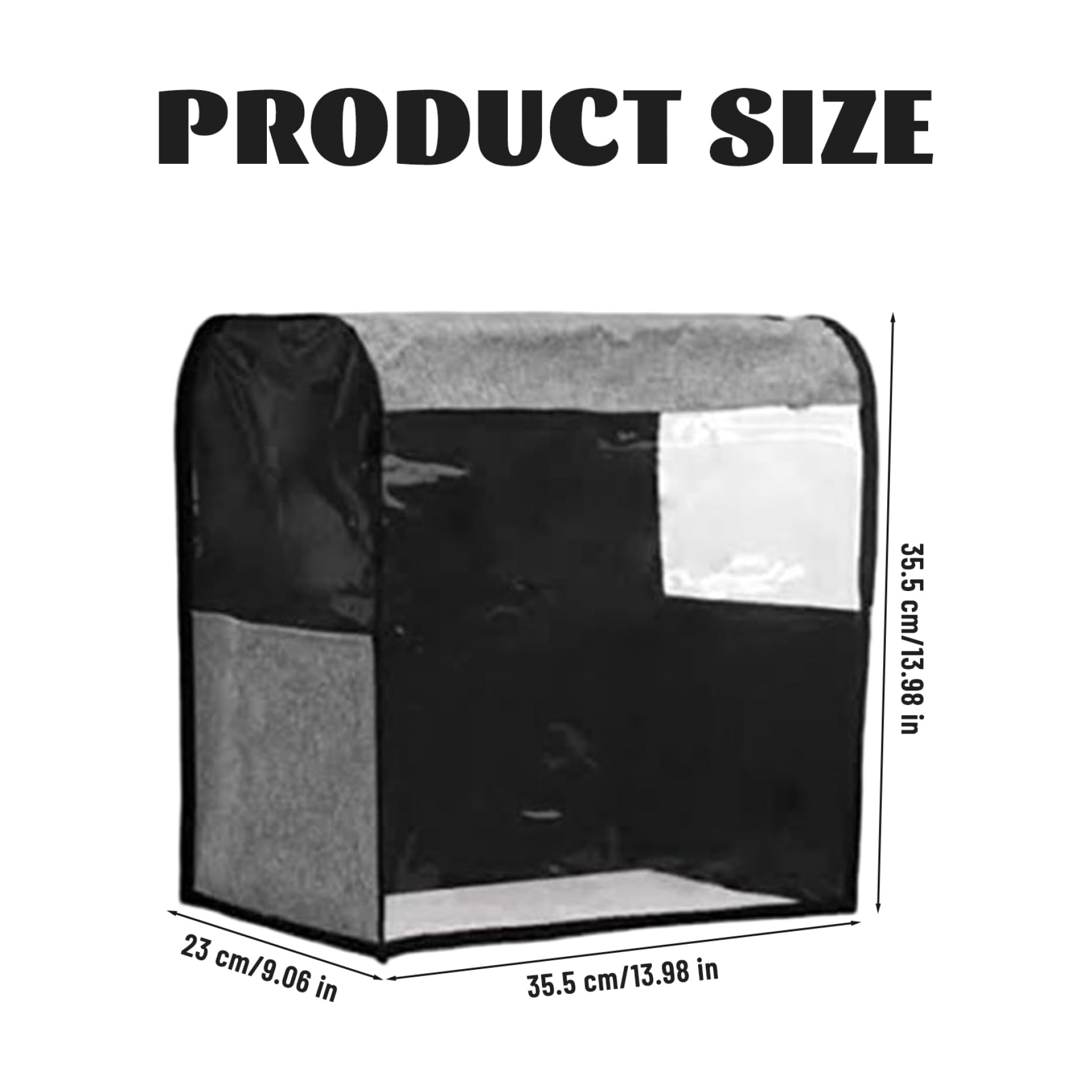 Coperchio per mixer con supporto Coperchio per mixer antipolvere ispessito da 14x9x14 pollici con tasche e finestra trasparente per vari accessori per elettrodomestici da cucina