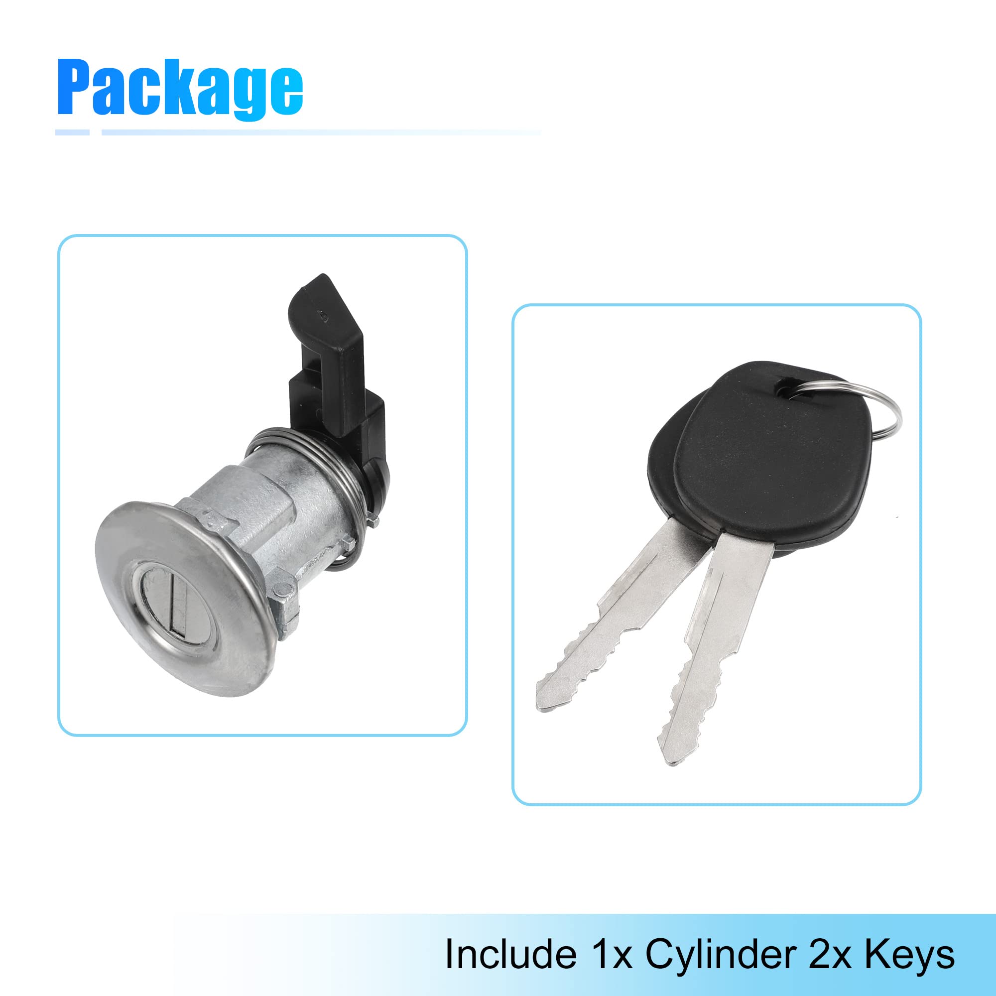 Amazon.com: X AUTOHAUX 1 Set Fuel Door Lock Cylinder w/Keys for