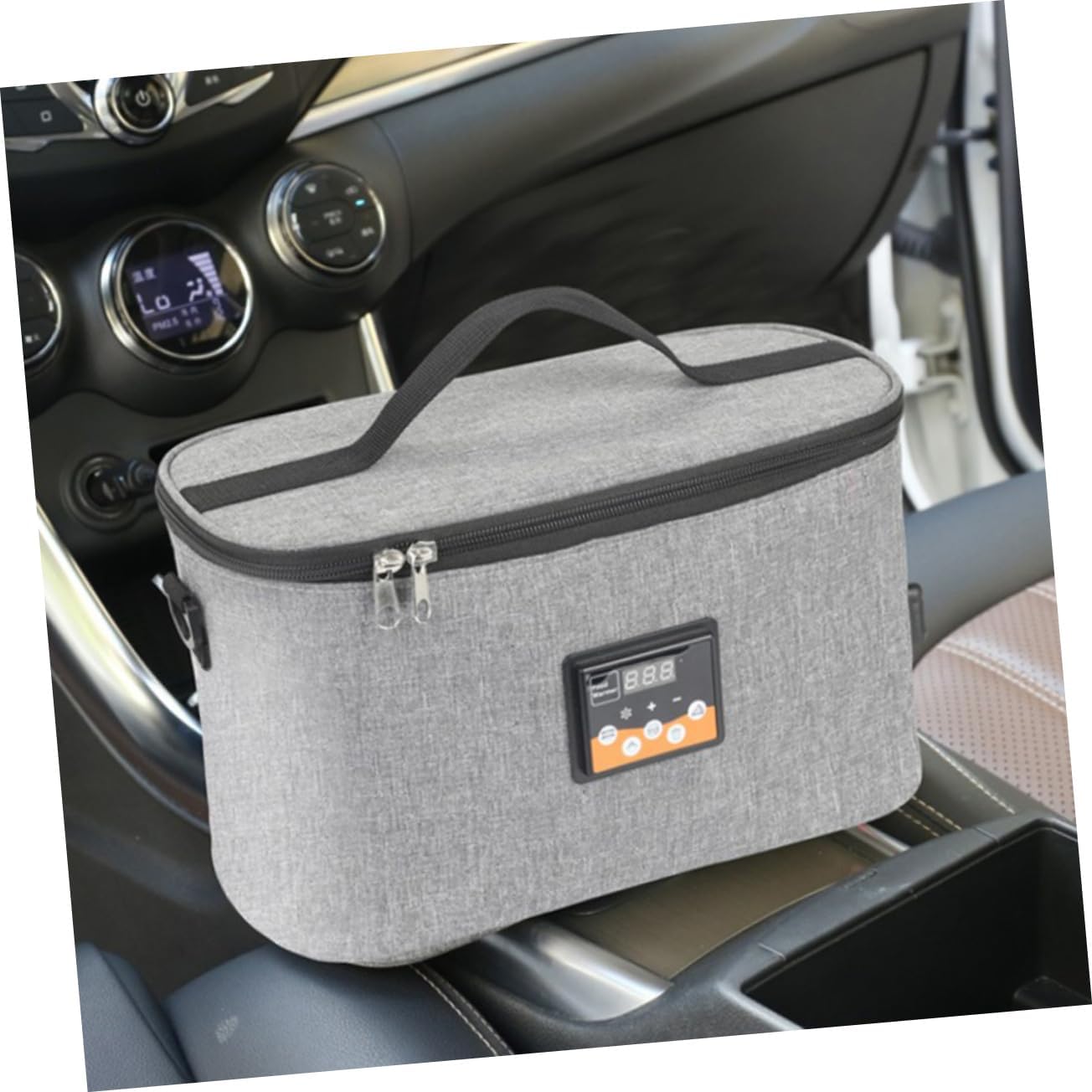 PRETYZOOM Car Bottle Warming Tote Bag Portable Food Heating Bag Real Temperature Display for Outdoor Use and Travel Compatible Bottles