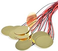 Vista 4 de TIMESETL 15pcs Piezo Pickup 27mm Piezo Amplifiers Discs with 13" Leads for Acoustic Guitar Drum