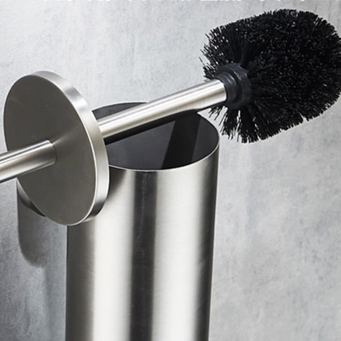 UKCOCO Acciaio Inox Scopino Set WC Coperchio, Montaggio a Parete