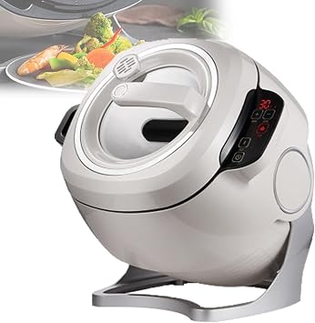 Intelligent Automatic Cooking Machine, 2000W Commercial Food Processor, 360 Rotating and 3D All-Round Heating, Three-Level Pot Adjustment, for Stir Frying, Stewing, Cooking, and Soup Making